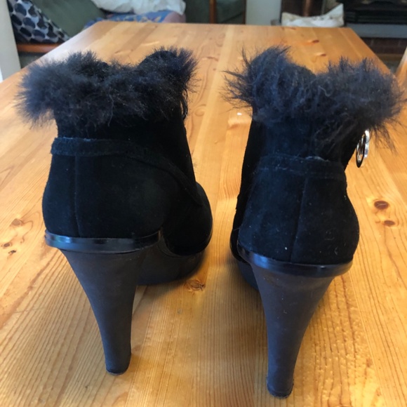 Michael kors suede fur-trimmed booties - Picture 3 of 5